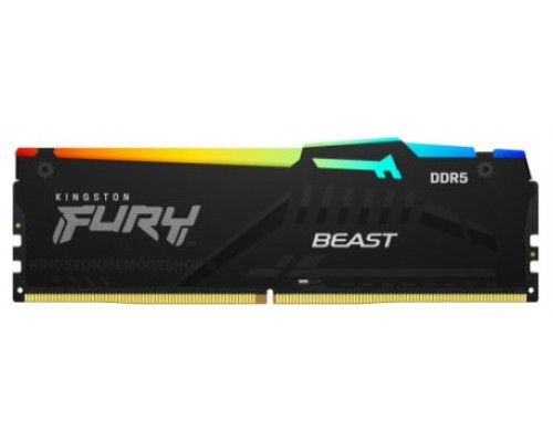 Kingston Technology FURY Beast RGB módulo de memoria 32 GB 1 x 32 GB DDR5 5600 MHz (Espera 4 dias)