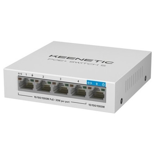 Keenetic PoE Switch 5 Gigabit 5 puertos-SX8 Keenetic PoE Switch 5 Gigabit 5 puertos