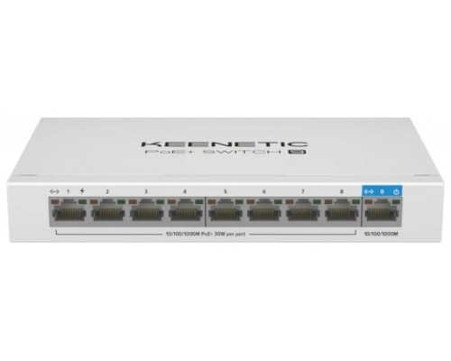 18 Gbps, 2K MAC, 15 kB Jumbo, 1 x RJ-45, 8 x RJ-45 +