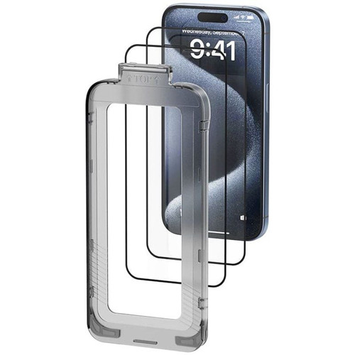 PACK 2 PROTECTORES PANTALLA CRISTAL TEM. IPHONE 15 PRO + HERR. ANTIPOLVO VENTION (Espera 4 dias)-SX2 PACK 2 PROTECTORES PANTALLA CRISTAL TEM. IPHONE 15 PRO + HERR. ANTIPOLVO VENTION (Espera 4 dias)