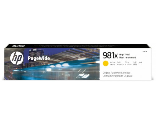 HP PageWide Enterprise Color 556 / MFP 586 Cartucho de Alta capacidad Amarillo nº981X