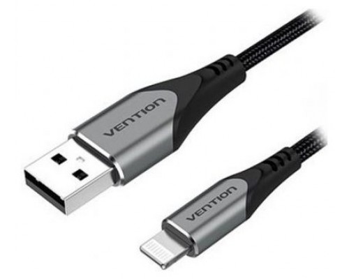 CABLE 2.0 USB A LIGHTNING 1 M GRIS VENTION (Espera 4 dias)