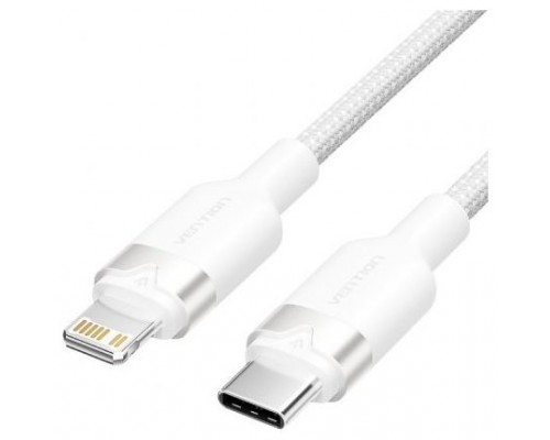 CABLE 2.0 USB-C A LIGHTNING 1 M BLANCO VENTION (Espera 4 dias)