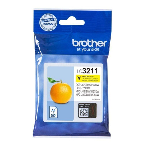BROTHER Cartucho tinta Amarillo LC3211Y-SX2 BROTHER Cartucho tinta Amarillo LC3211Y