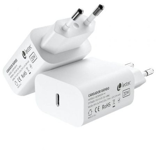 CARGADOR DE PARED LEOTEC USB C 20W 3.0 5V3A 9V2,22A 12V1,67A BLANCO-SX2 CARGADOR DE PARED LEOTEC USB C 20W 3.0 5V3A 9V2,22A 12V1,67A BLANCO