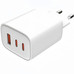 CARGADOR PARED/VIAJE ULTRA SLIM 2xUSB-C/PD + USB-A 65W BLANCO LEOTEC (Espera 4 dias)-SX9 CARGADOR PARED/VIAJE ULTRA SLIM 2xUSB-C/PD + USB-A 65W BLANCO LEOTEC (Espera 4 dias)