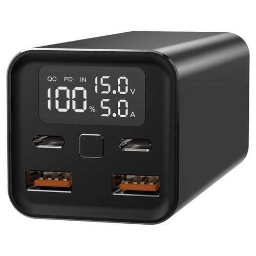 LEOTEC POWERBANK 20000mAh PD 65W CARGA RAPIDA (2 USB-C + 2 USB-A-Cable 65W incl-SX10 LEOTEC POWERBANK 20000mAh PD 65W CARGA RAPIDA (2 USB-C + 2 USB-A-Cable 65W incl