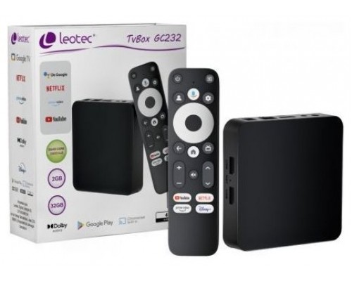 ANDROID TV BOX GC216 (32 +2 GB) LEOTEC (Espera 4 dias)