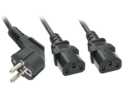 Lindy 30048 cable de transmisi&oacute;n Negro CEE7/14 (Espera 4 dias)