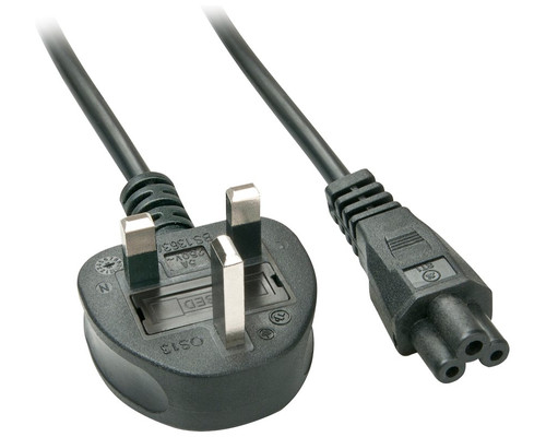Lindy 30409 cable de transmisi&oacute;n Negro 2 m C5 acoplador (Espera 4 dias)