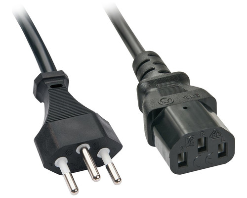 Lindy 30417 cable de transmisi&oacute;n Negro 2 m C13 acoplador (Espera 4 dias)