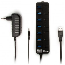 HUB 7 PUERTOS USB 3.0 L-LINK LL-UH-307+FUENTE ALIMENTACIÃ“N