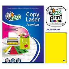 CAJA 70 HOJAS ETIQUETAS AMARILLO FLUORESCENTE SIN MÁRGENES-LÁSER/INYECCIÓN DE TINTA/FOTOCOPIADORAS-210X297 MM TICO LP4FG-210297 (Espera 4 dias)-SX3 CAJA 70 HOJAS ETIQUETAS AMARILLO FLUORESCENTE SIN MÁRGENES-LÁSER/INYECCIÓN DE TINTA/FOTOCOPIADORAS-210X297 MM TICO LP4FG-210297 (Espera 4 dias)