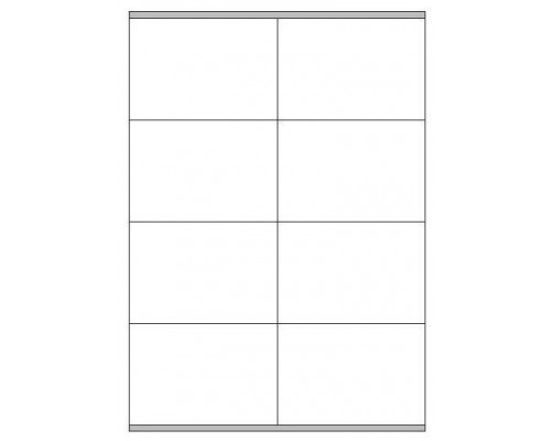 CAJA 100 HOJAS ETIQUETAS BLANCAS CON M&Aacute;RGENES-L&Aacute;SER/INYECCI&Oacute;N DE TINTA/FOTOCOPIADORAS-105X72 MM MEGASTAR LP4MS-10572 (Espera 4 dias)