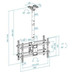 Tooq LPCE2286TSLI-B Soporte techo 2 TV 43"-86"