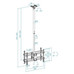 Tooq LPCE2286TSLI-XL-B Soporte techo 2 TV 43"-86"-SX12 Tooq LPCE2286TSLI-XL-B Soporte techo 2 TV 43"-86"