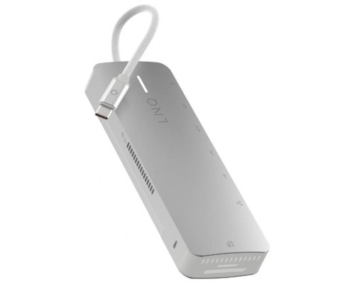 HUB 9 PUERTOS SSD PRO USB-C 140W GRIS LINQ (Espera 4 dias)