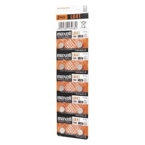 PILAS LR41 MAXELL LR0041-B10 1.5V BLISTER 10 UNIDADES-SX2 PILAS LR41 MAXELL LR0041-B10 1.5V BLISTER 10 UNIDADES