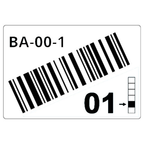 BROTHER Caja de 1 rollo de etiquetas precortadas para estanterias y estanterias paletizadas de 55 x 85 mm. Blanco, para codigos de barras - 340 etiquetas/rollo