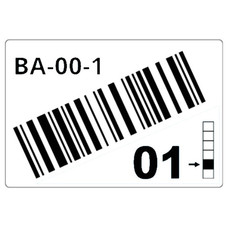 BROTHER Caja de 1 rollo de etiquetas precortadas para estanterias y estanterias paletizadas de 75 x 110 mm. Blanco, para codigos de barras - 260 etiquetas/rollo