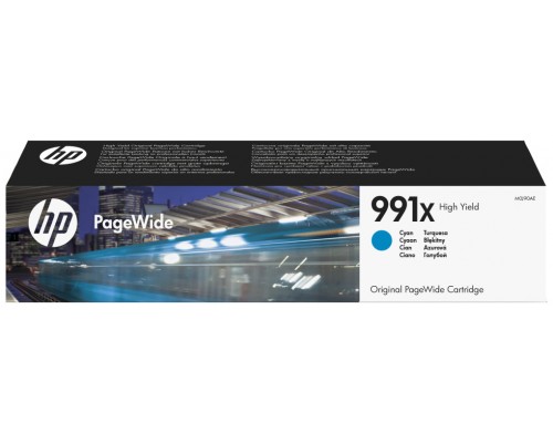 HP PageWide Pro 750/772/777 Cartucho 991X de alta capacidad cian