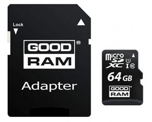 Goodram M1AA. Capacidad: 64 GB, Tipo de tarjeta flash:
