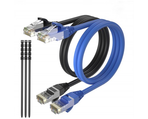 Cable + 1 GRATIS Ethernet CAT6 RJ45 24AWG 1m + 15 Bridas Max Connection (Espera 2 dias)