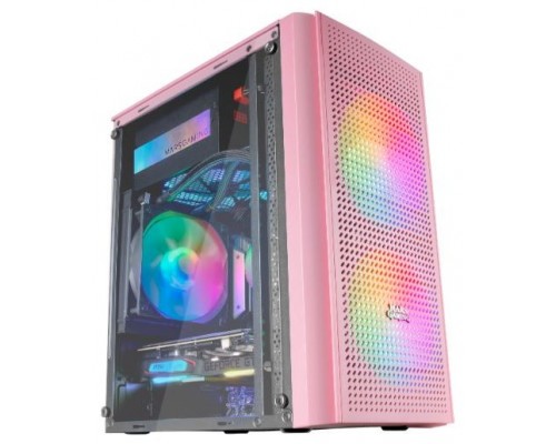 CAJA MICROATX GAMING MARS GAMING MC300 PINK FRONTAL