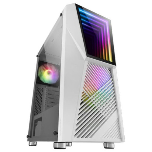 CAJA ATX MARS GAMING MC777 WHITE FRONTAL CON ESPEJO-SX12 CAJA ATX MARS GAMING MC777 WHITE FRONTAL CON ESPEJO