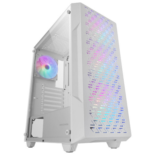 CAJA ATX MARS GAMING MCGEO FRONTAL BLANCO DE MALLA-SX12 CAJA ATX MARS GAMING MCGEO FRONTAL BLANCO DE MALLA