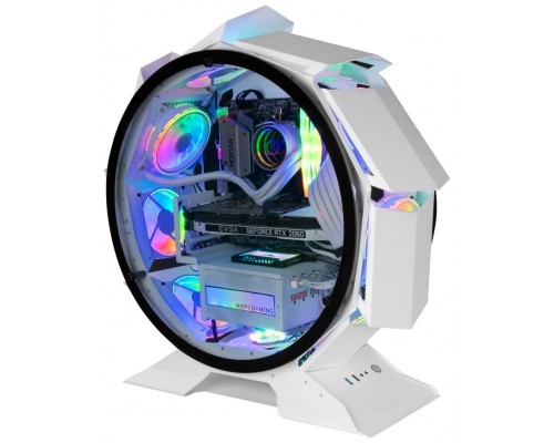 CAJA MICROATX GAMING MARS GAMING MCORB WHITE DISENO