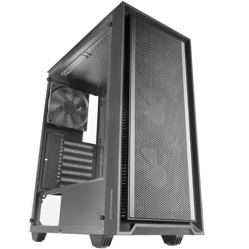 CAJA ATX MARS GAMING MCPMAX PURE BLACK FRONTAL MESH-SX12 CAJA ATX MARS GAMING MCPMAX PURE BLACK FRONTAL MESH