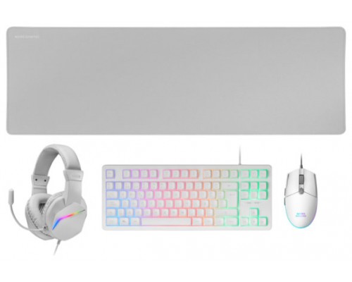 TECLADO MOUSE HEADSET Y ALFOMBRILLA MARS GAMING