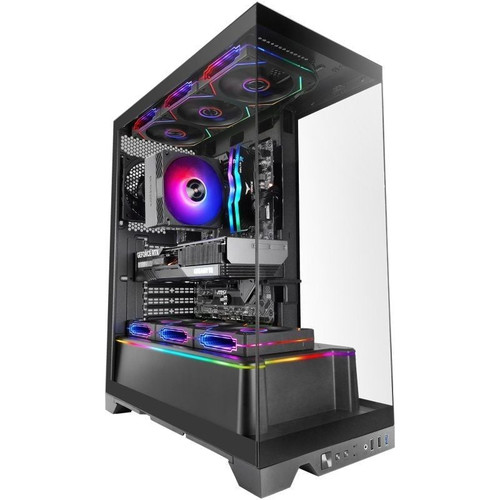 CAJA ATX MARS GAMING MCPRISMA NEGRO TRIPLE CRISTAL