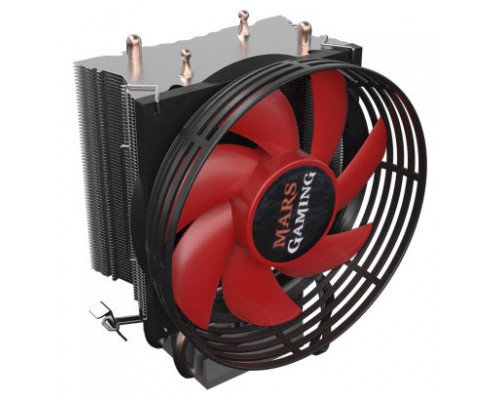 MARSGAMING MCPU117 120W CPU COOLER  INTEL LGA775/1150/1155/1156 AMD FM1/AM2/AM2+/AM3/AM3+/AM4/FM2/FM2+-  9cm ULTRASILENT PWM FAN, 2 DIRECT-CONTACT HEATPIPES (Espera 4 dias)
