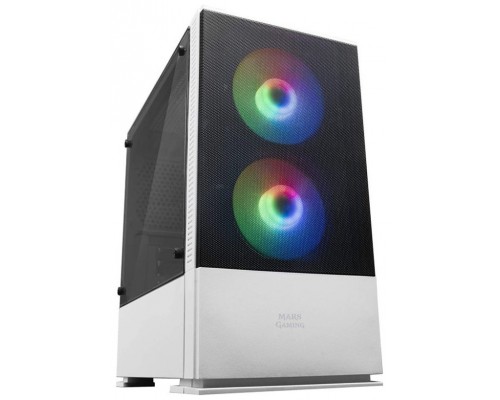 CAJA MICROATX GAMING MARS GAMING MCZ WHITE FRONTAL