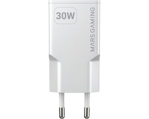 CARGADOR USB PARED USB-C + USB-A GaN 30W BLANCO MARS GAMING (Espera 4 dias)-SX3 CARGADOR USB PARED USB-C + USB-A GaN 30W BLANCO MARS GAMING (Espera 4 dias)