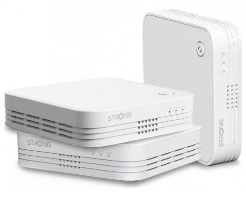 Strong WI-FI MESH HOME TRIO PACK 1200 Doble banda (2,4 GHz / 5 GHz) Wi-Fi 5 (802.11ac) Blanco 3 Interno (Espera 4 dias)