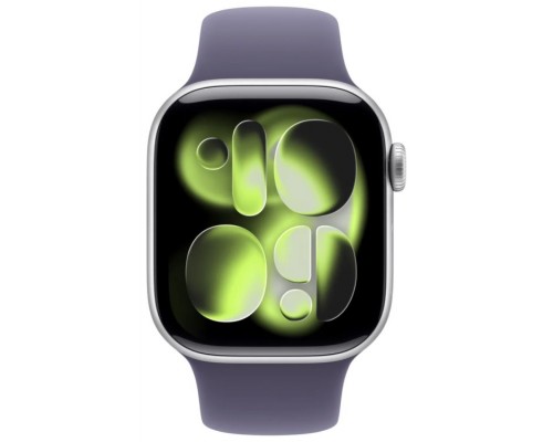 APPLE WATCH SERIES 11 CAJA PLATA GPS 42mm CORREA MORADA M/L (Espera 4 dias)