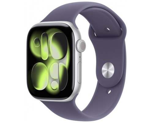 APPLE WATCH SERIES 11 CAJA PLATA GPS 46mm CORREA MORADA S/M (Espera 4 dias)