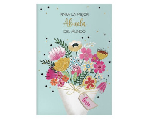 PACK 6 TARJETAS DE FELICITACI&Oacute;N ABUELAS - TAMA&Ntilde;O 11,5 X 17 CM - MODELO RAMO DOHE 70083 (Espera 4 dias)