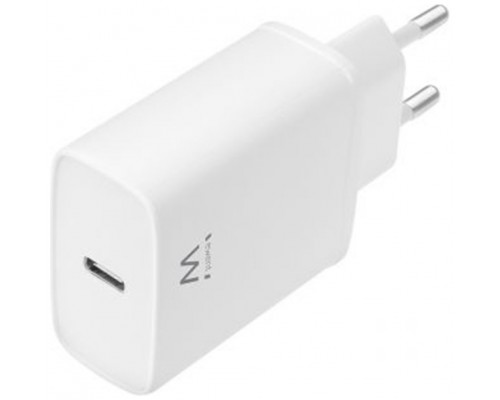 CARGADOR EWENT USB-C AC PD 1 PUERTO (20W) BLANCO