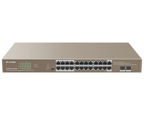 SWITCH IP-COM 24P 24GE+2SFP UNMANAGED POE