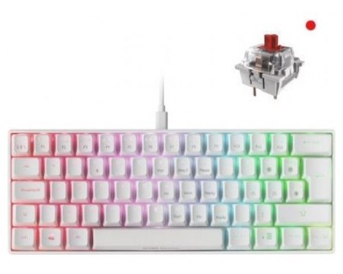 TECLADO MARS GAMING MKMINI USB BLANCO RGB MECANICO (Espera 4 dias)