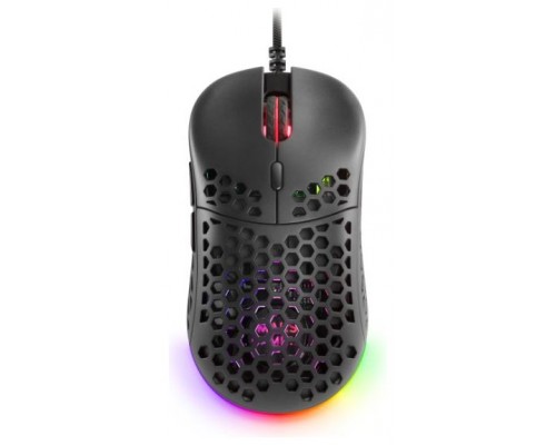 Mars Gaming MM55 Negro Ratón Gaming RGB Chroma Ultra-ligero 55g 12800 DPI (Espera 4 dias)