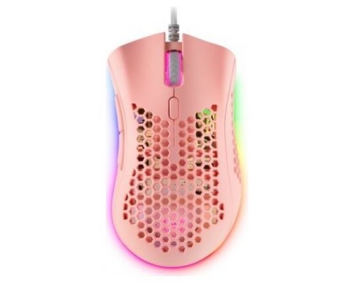 MOUSE MARS GAMING RGB MMEX DISE¾O HIVE PINK