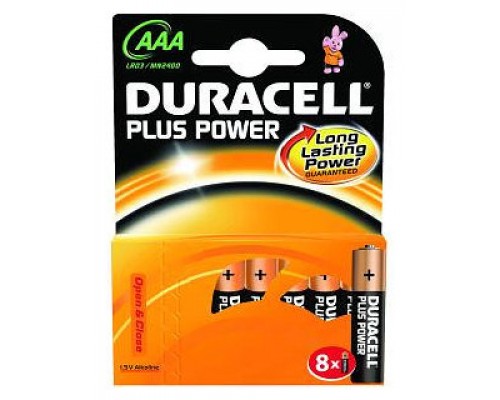 Duracell Plus Power Pila Alcalina AAA LR03 Pack 8