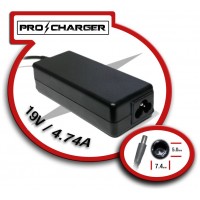 Cargador 19V/4.74A 7.4mm x 5mm 90w Pro Charger (Espera 2 dias)