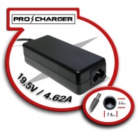 Cargador 19.5V/4.62A 7.4mm x 5.5mm 90w Pro Charger (Espera 2 dias)