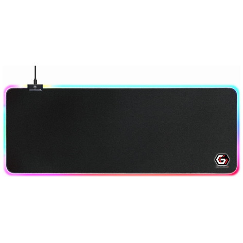 ALFOMBRILLA GAMING GEMBIRD LUZ LED NEGRO L 800X300X4 RGB